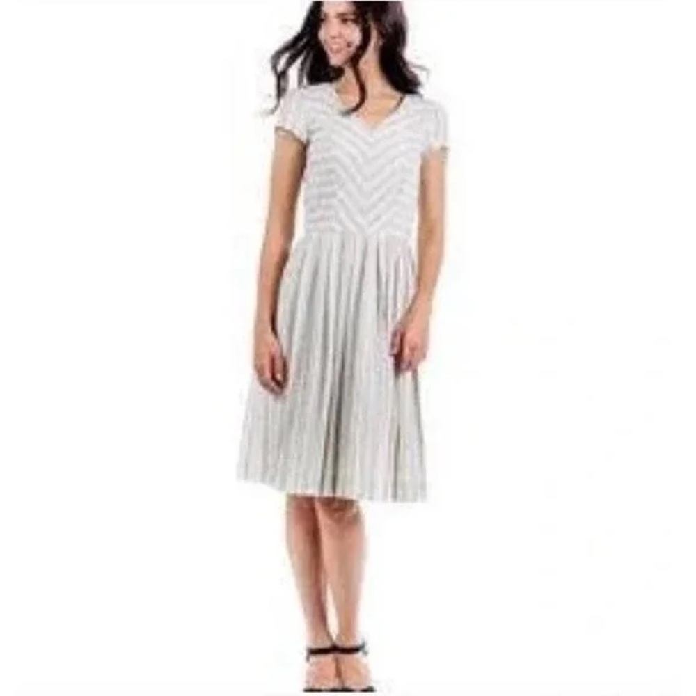 Downeast Cape Cod Chevron Knee Length Dress